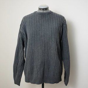 Cherokee 100% Cotton Rib Cable Sweater